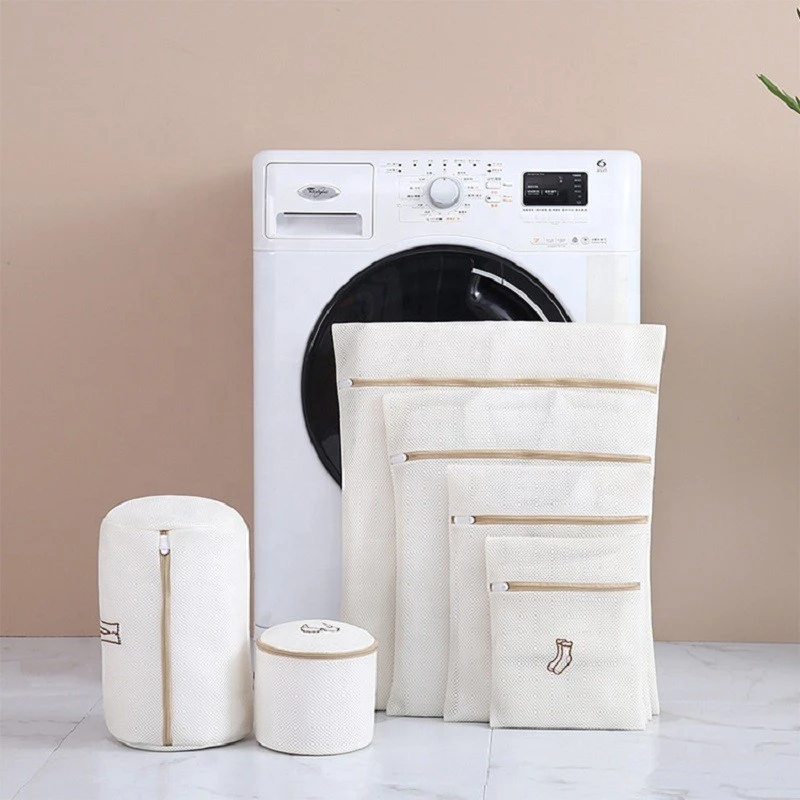 Hot Transfer Polyester Mesh Laundry Bag
